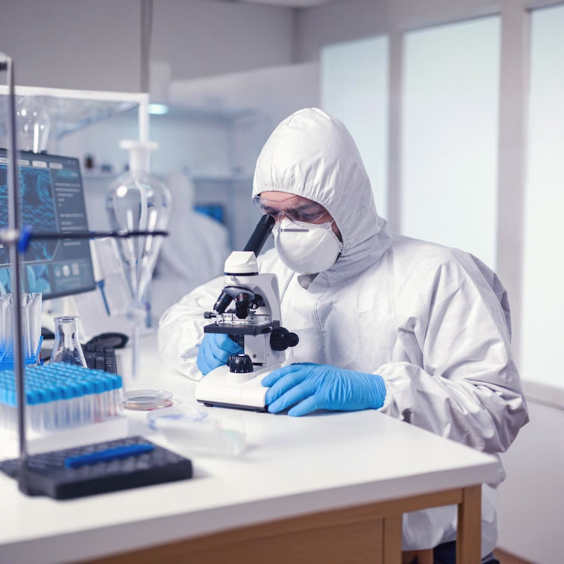 Accredited third-party lab analysis of a mold sample